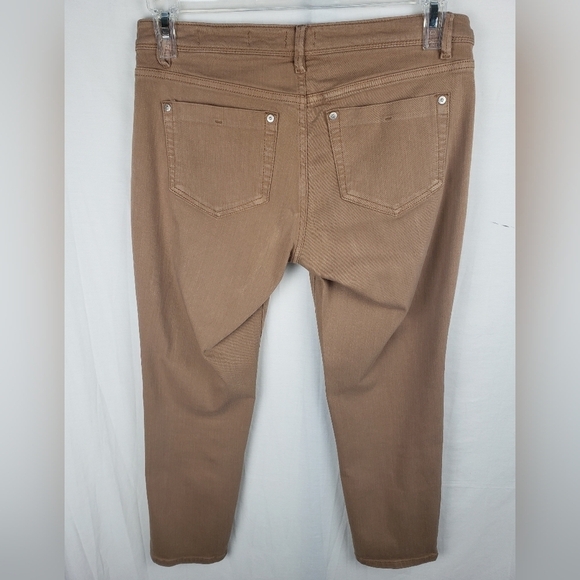 J.Jill Denim Authentic Fit Slim Ankle Tan Pants Sz 6 - Picture 3 of 8